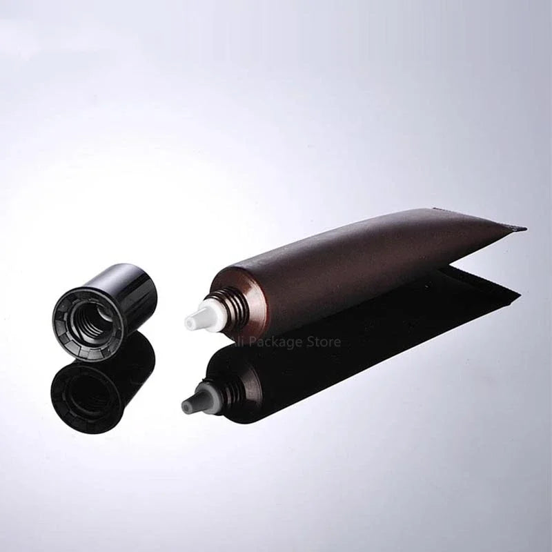 20g Eye Cream Tube with Plastic Black Lid Pickles Tawny Green Face Wash Hose Cosmetic Plastic Packaging Bottle