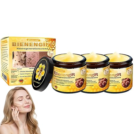 Bienengift Hautregenerationscreme, Professionelle Bienengift Creme, Ourlyard Bee Venom Hautregenerierende Creme, Bienengiftsalbe, Bienengiftcreme für alle Hauttypen
