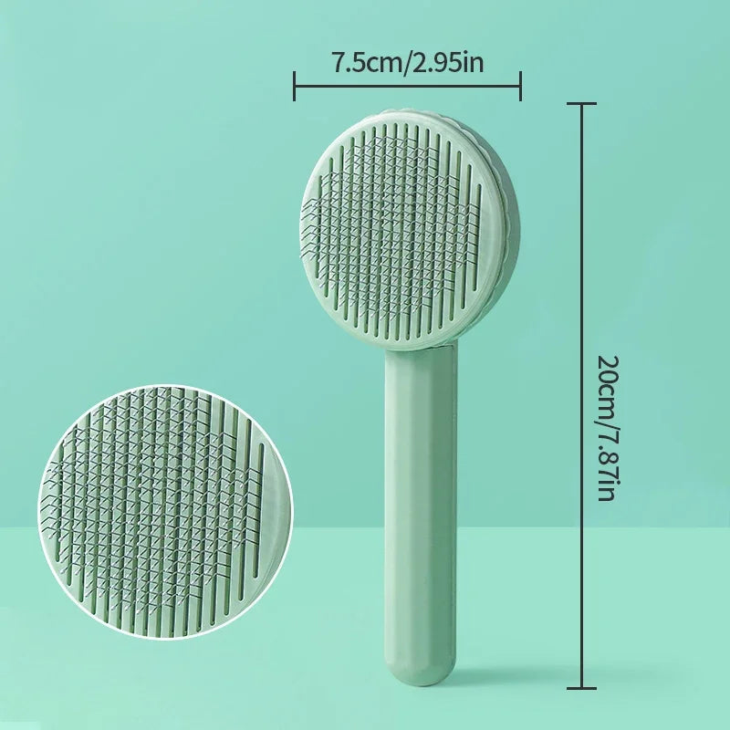 Self Cleaning Slicker Comb Remove Hair Grooming Brush Pet Dematting Comb Beauty Slicker Dog Comb Pet Accessories