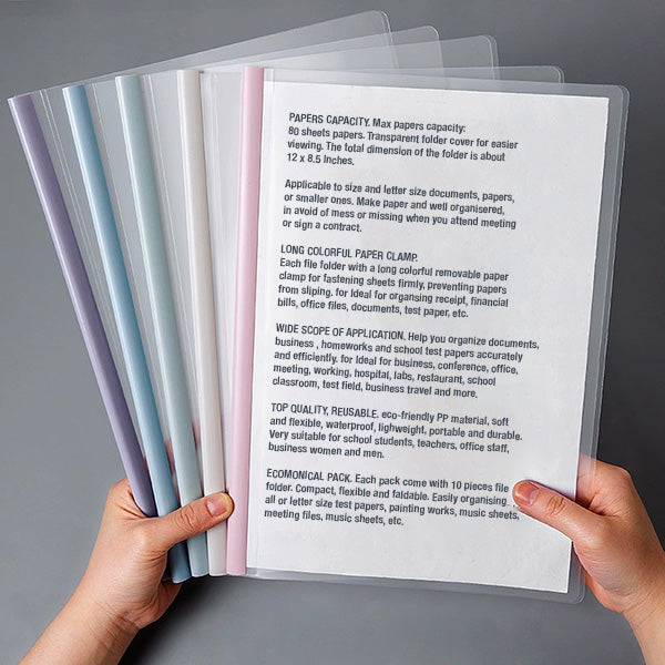 Staple-free Binding Document Folder