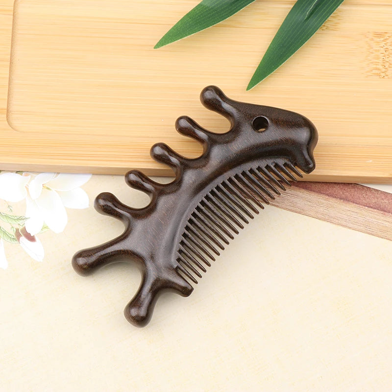 Sandalwood Massage Comb Head Neck Nose Cheeks Hair Multifunctional Massage Comb Body Meridian Comb