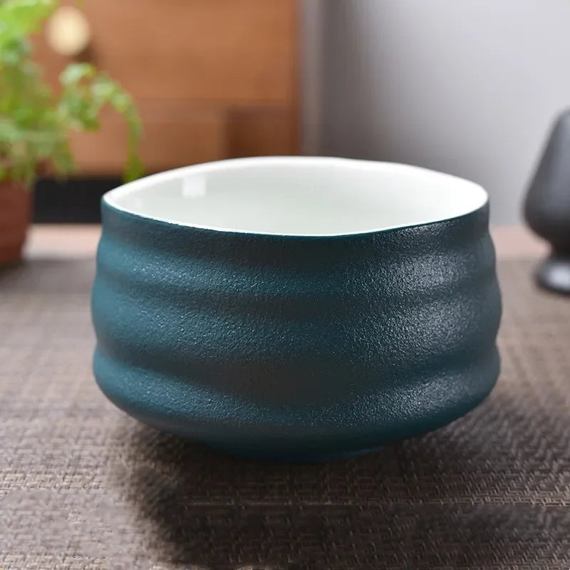 Ceramic Matcha Bowl Home Kitchen Anti-scald Insulated Tableware Salad Bowls Japanese Tea Ceremony Accessories Gifts