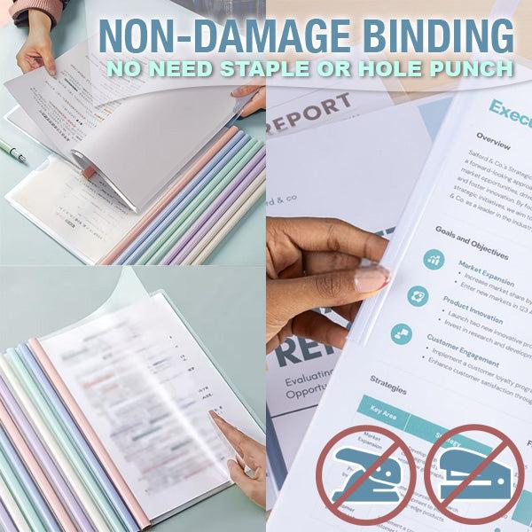 Staple-free Binding Document Folder
