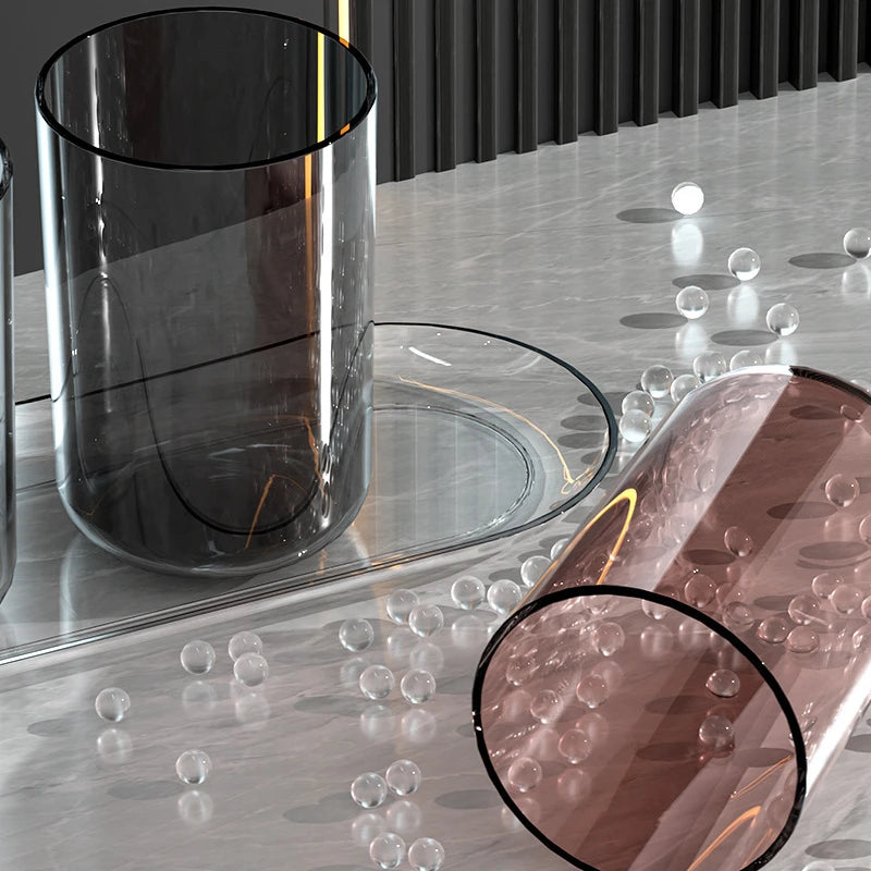 Gargle Cup Set Couple Toothbrush Children's Washing Cup Transparent Tooth Brushing Storage Box Luxury ToothCup Parent-child