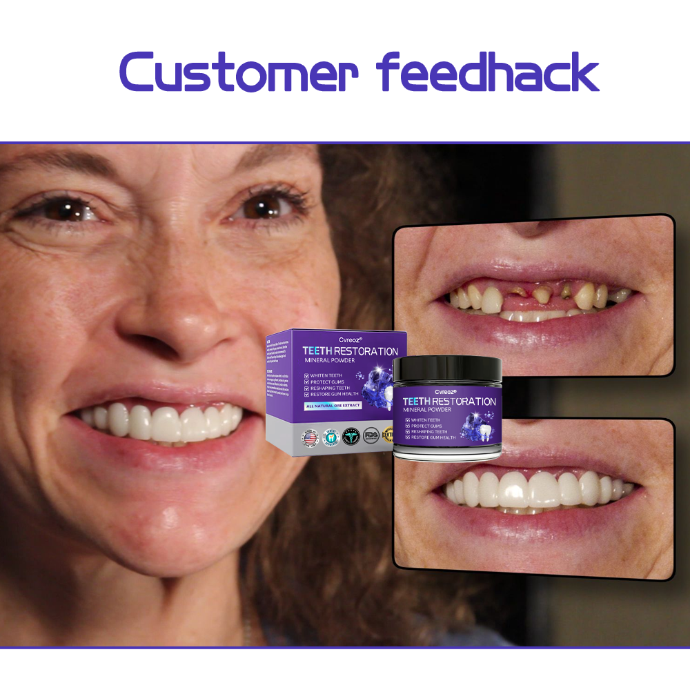 Cvreoz® Teeth Restoration Mineral Powder🦷(ADA recommended) (🎁Flash Sale - Don’t Miss Out)💐