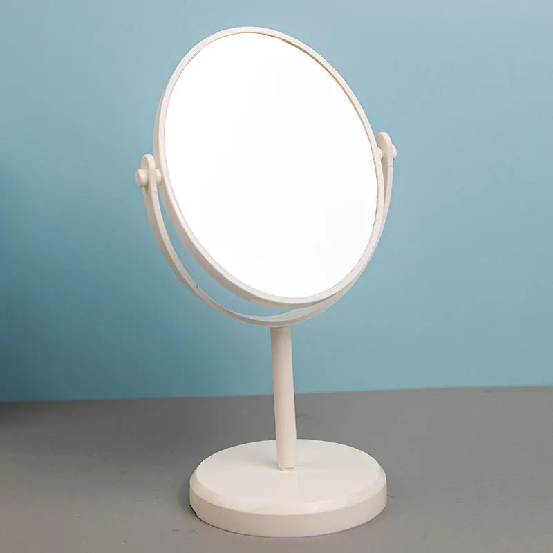 Desktop Makeup Mirror Girls' Dressing Table Stand Mirror Single-Sided Rotatable Vanity Mirror Exquisite Charm Women's Gift