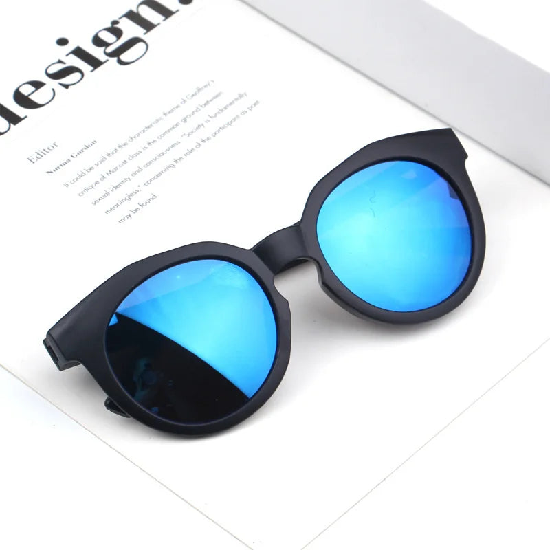 Fashion Round Frame Kids Sunglasses Candy Color Children's Sunglasses Anti-uv Baby Sun-shading Eyeglasses For Girl And Boy UV400