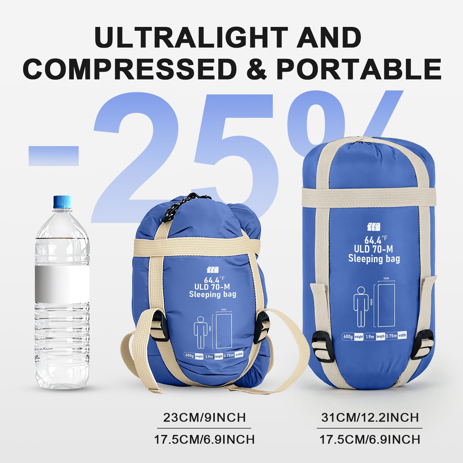 Tanstrider Cirro Ultra-Light Sleeping Bag Bule