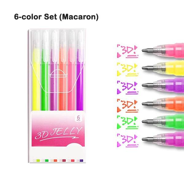3D Jelly Pen Set (6PCS/12PCS)