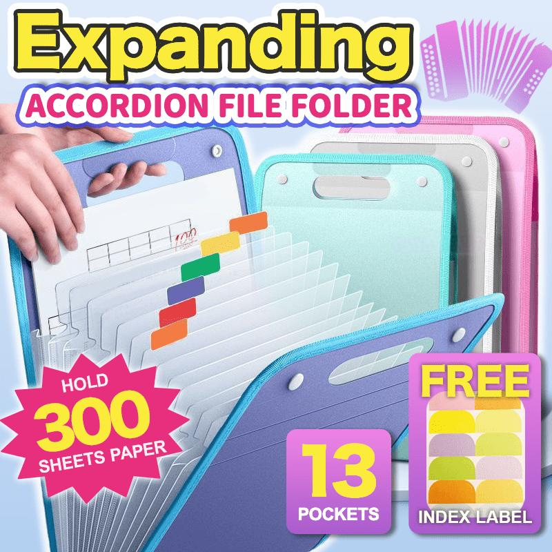 Portable Expanding File Folder Organizer