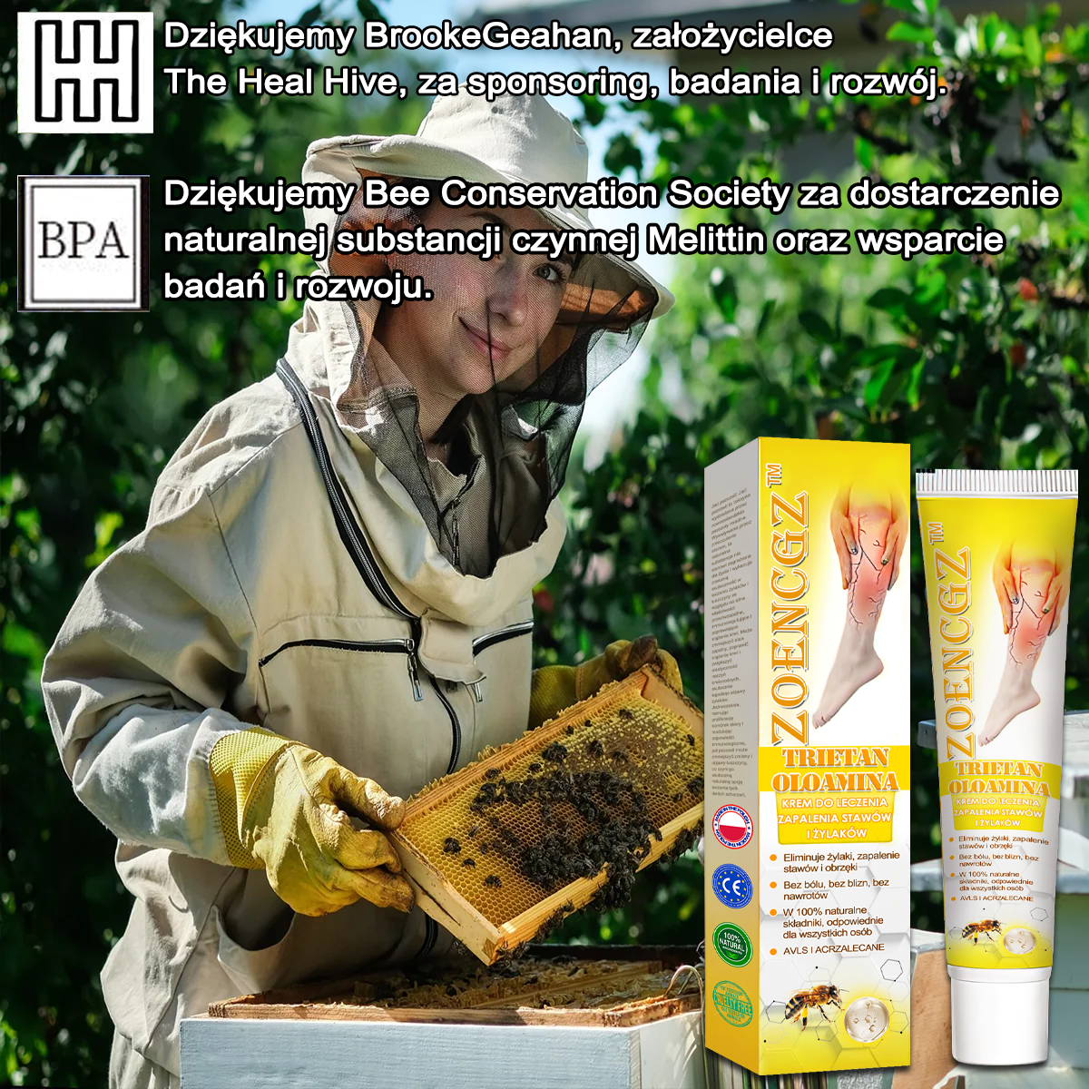 🏆🌈[✨Oficjalny sklep flagowy✨]Zoencgz™ Krem na zapalenie stawów i żylaki z jadem pszczelim