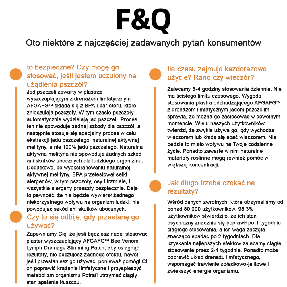 🐝AFGAFG™ Plaster wyszczuplający z drenażem limfatycznym na bazie jadu pszczelego 🔥Ograniczony czas 60% zniżki🔥(nadaje się do użytku przez osoby w każdym wieku)🔥