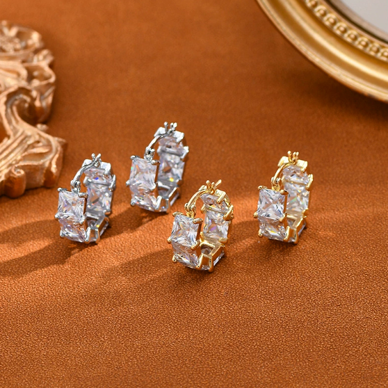 Premium Geometric C-Shaped Earrings