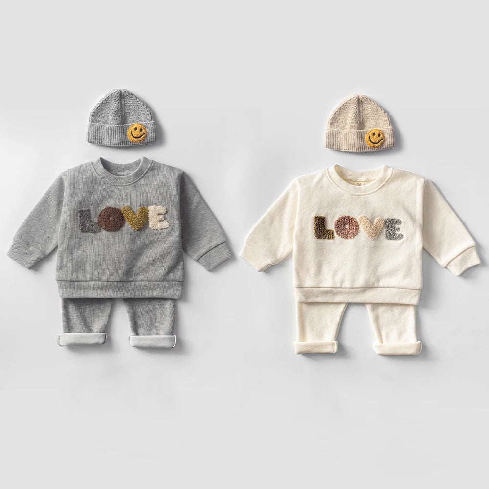 Baby Clothes Sets Infant Spring Autumn Kids Outfits Baby Hoodie Sweatshirt Suit Children Cotton Tops + Pants Baby Clothing Set