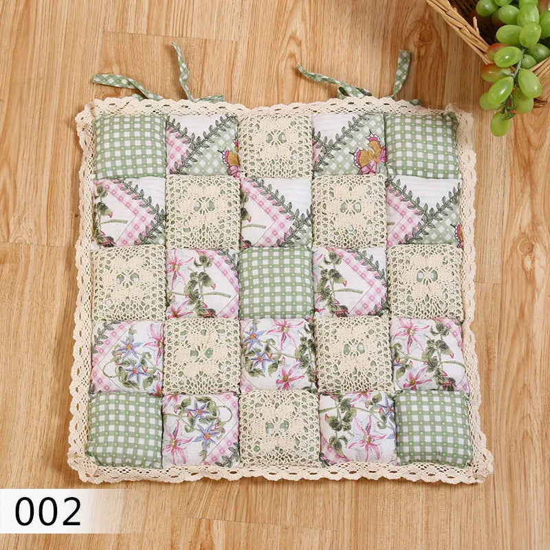 &40X40cm Flower Style Square Cotton Seat Cushion Sofa Car Mat Home Kitchen Chair Sit Pad Mat Pillows Home Decor