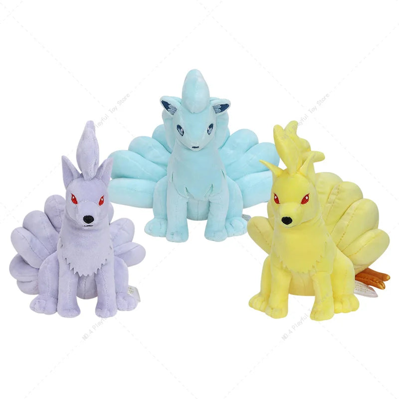 New Arrival Pokémon Plush Toy Ninetales Alolan Ninetales Shiny Ninetales Cute Soft Stuffed Toys Birthday Christmas Gift