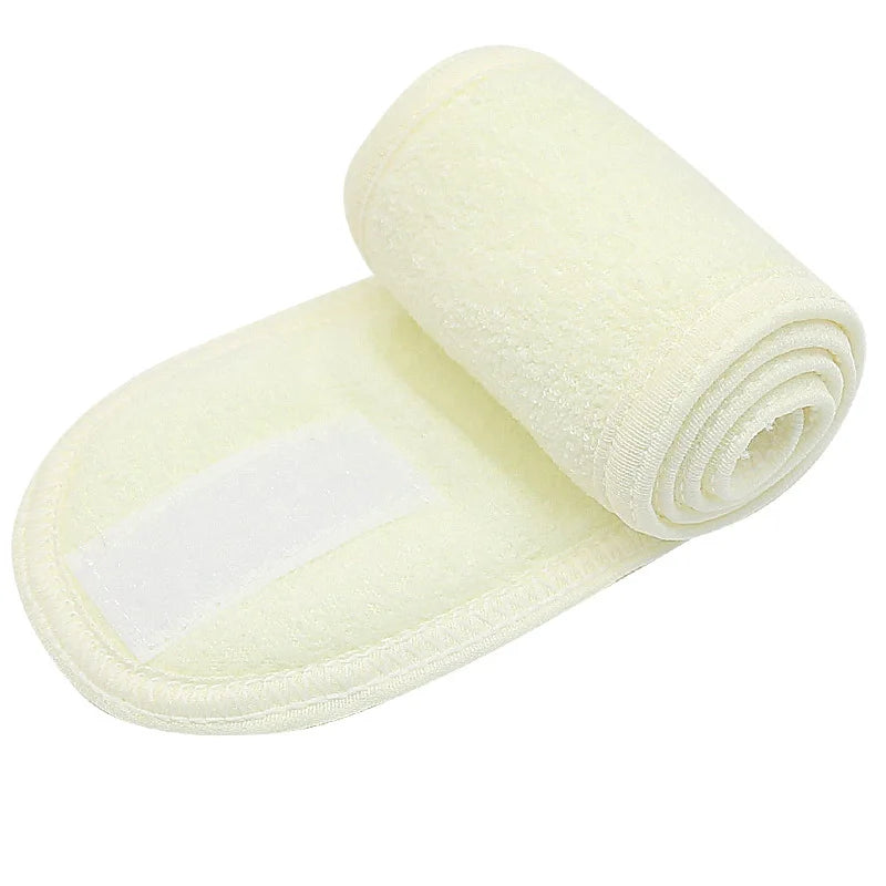 Women Headband Adjustable Wide Hairband Yoga Spa Bath Shower Makeup Wash Face Cosmetic Headband For Ladies Make Up Accessories