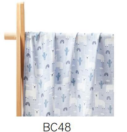 Simple Printed Newborn Baby Bamboo Cotton Baby's Blanket Gro-bag