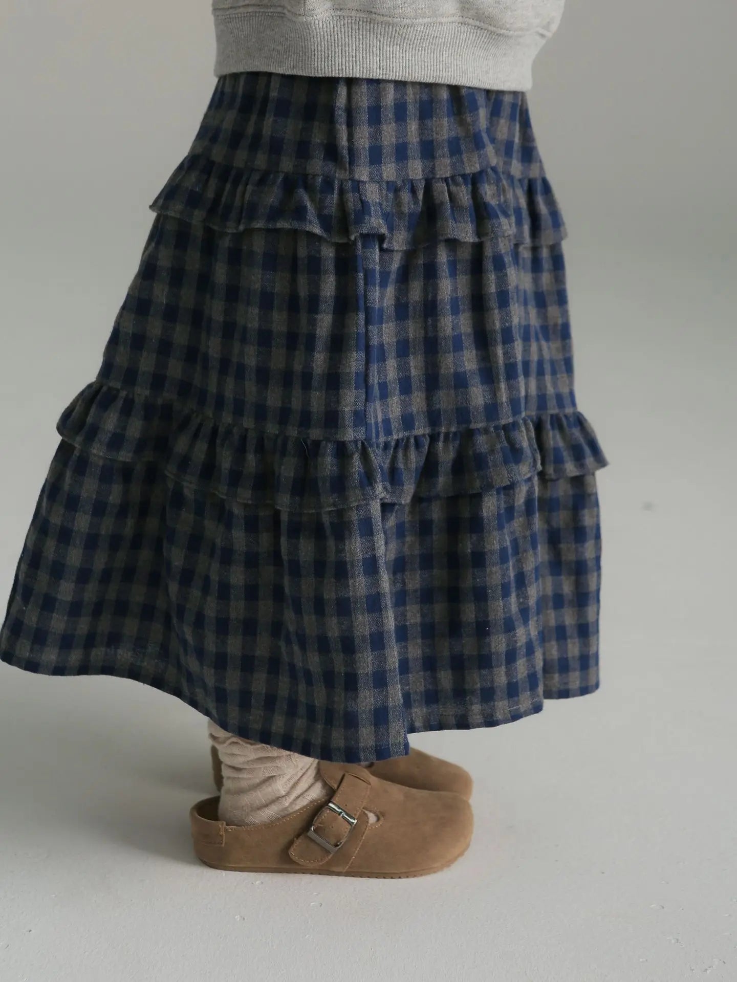 Mother Daughter Matching Clothes  Autumn 2024 Kids' Skirt Children's Clothing Girls' Plaid Skirt Parent-Child Dress