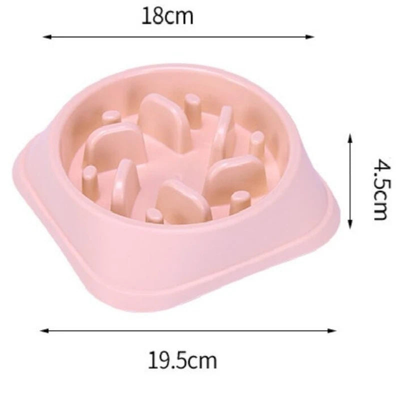 Hot Sale New Pet Dog Bowls Slow Feeder Plastic Anti Choking Puppy Cat Eating Dish Bowl Anti-Gulping Food Plate Dog Food Bowl Dog