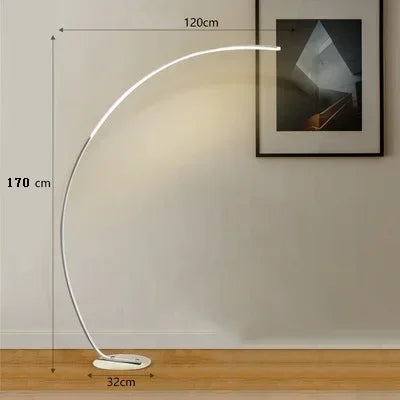 Nordic LED Corner Light  Floor Lamps Black White C APP Remote Dimmable Floor Lights Stand Light For Dining Living Room Decor