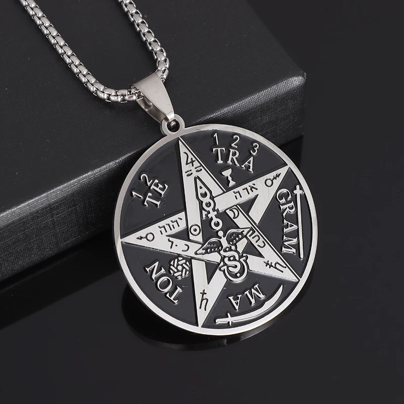 Orthodox Cross Stainless Steel Pendant Christian Eternal Church Inspirational Nika Necklace Men Women Fashion Jewelry Gift