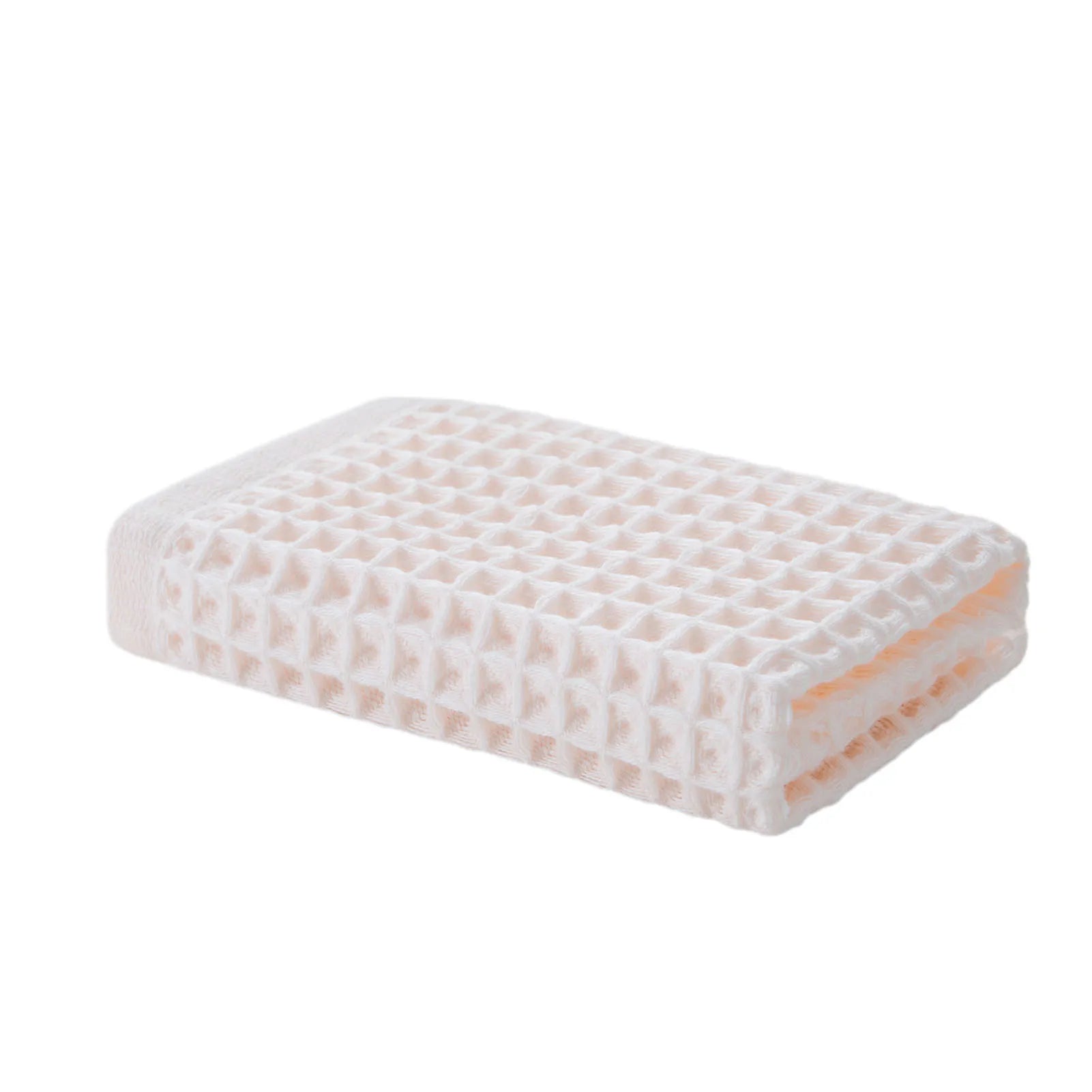 Simple Cotton Waffles Squared Washcloth Comfortable Fast Absorbing Towel For Home Travel For Home Bath Towels For The Body