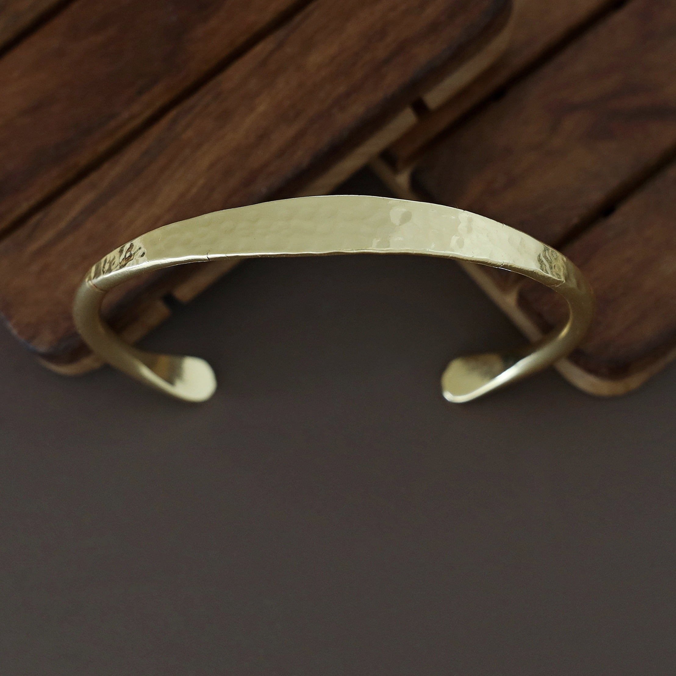 Golden Hammered Bangle