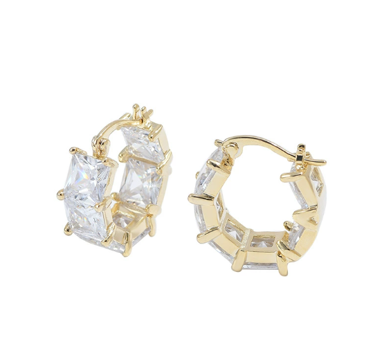 Premium Geometric C-Shaped Earrings