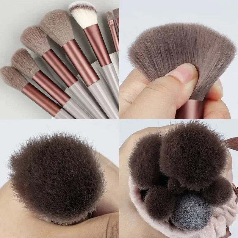 HOT13 PCS Makeup Brushes Set Eye Shadow Foundation Women Cosmetic Brush Eyeshadow Beauty Foundation Brush Soft Make Up Tools
