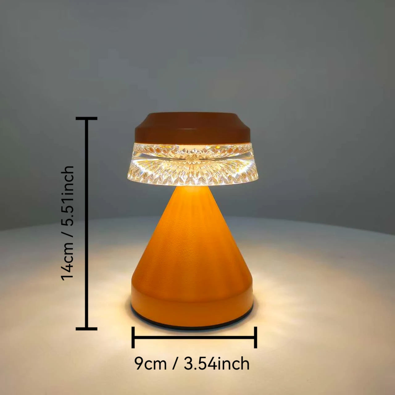 Touch the night light for three lighting modes. USB rechargeable for easy portability.