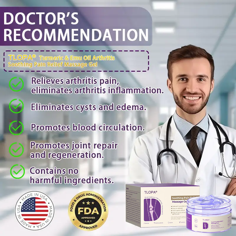 Official Store: TLOPA® Turmeric & Emu Oil Arthritis Soothing Pain Relief Massage Gel 👨‍⚕️ Approved by the American Academy of Orthopaedic Surgeons (AAOS)
