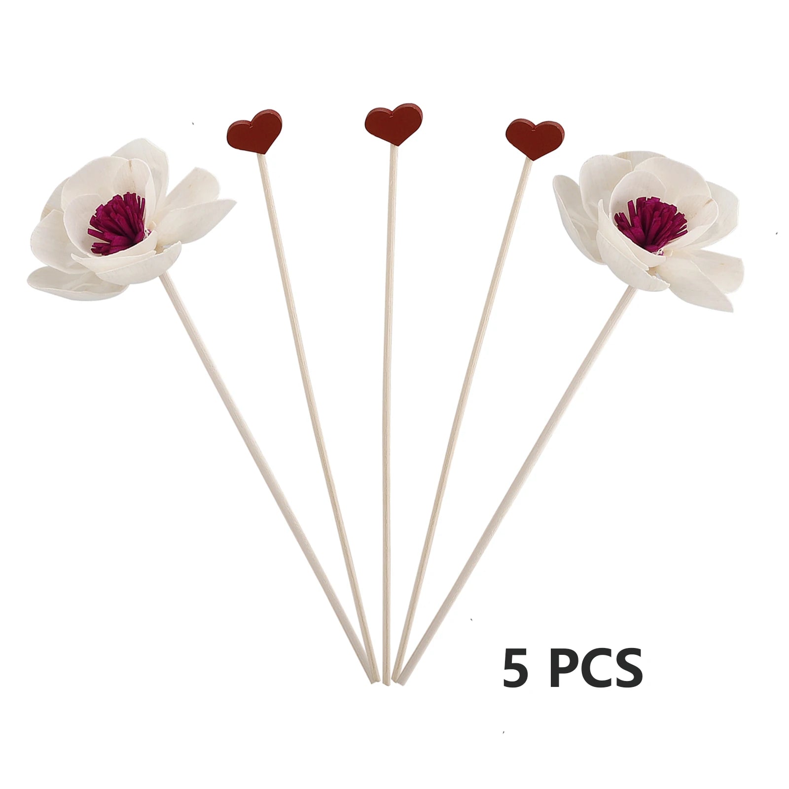 3pcs Flower Rattan Reeds Fragrance Diffuser Non-fire Replacement Refill Sticks Home Aromatic Incense