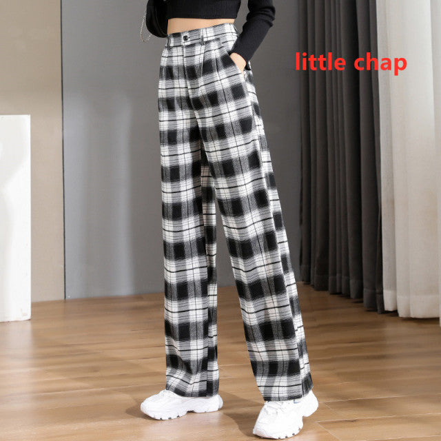 Women Chic Office Wear Straight Pants Vintage High  Ladies Trousers Baggy Korean 2022 Spring/Summer/Autumn Wide Leg Female