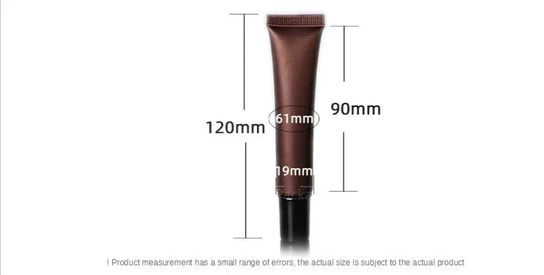 20g Eye Cream Tube with Plastic Black Lid Pickles Tawny Green Face Wash Hose Cosmetic Plastic Packaging Bottle