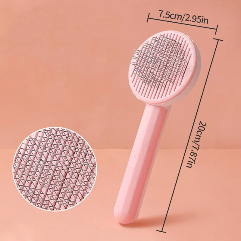 Self Cleaning Slicker Comb Remove Hair Grooming Brush Pet Dematting Comb Beauty Slicker Dog Comb Pet Accessories