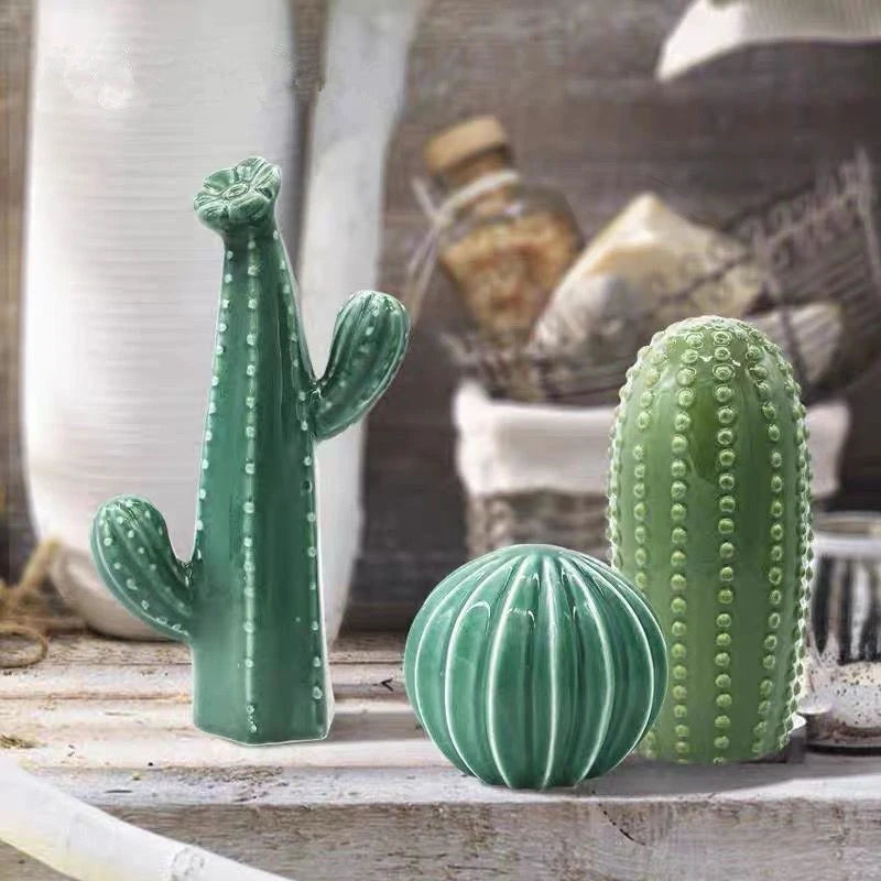 Handicrafts Simulation Cactus Ornaments Art Decorative Home Furnishings Photography Props Green Room Decor