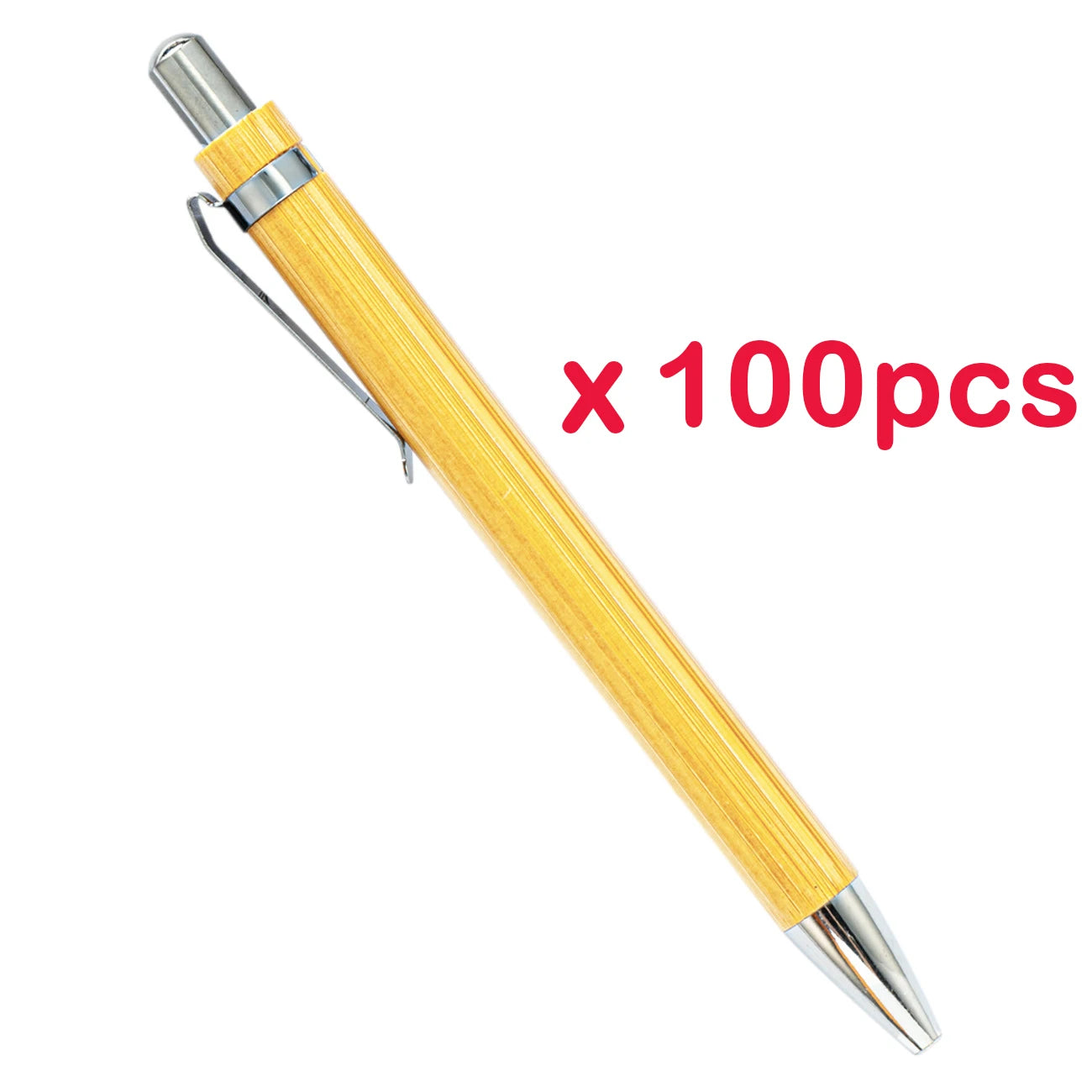 100 Pcs/Lot Bamboo Ballpoint Pen Stylus Contact Pen Office & School Supplies Pens & Writing Supplies Gifts-Blue Ink