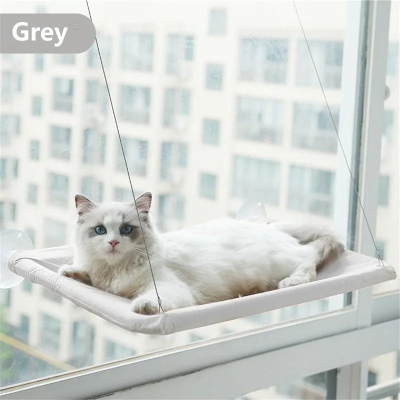 Strong Window Mounted Cat Bed Sunny Seat Nest Scratch Tree Hammock Bed for Cats Supplies Kitten Climbing Frame Pet Accessories