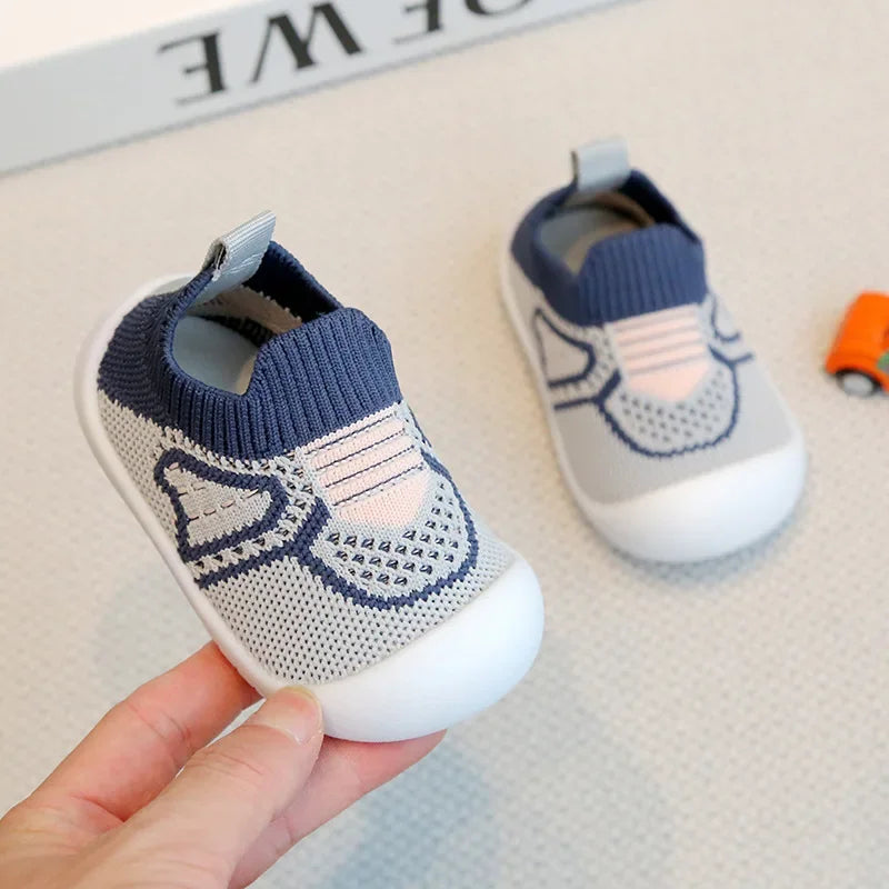 Baby Walking Shoes Soft Bottom Non-slip Baby Shoes Spring and Autumn A Stirrup 1-3 Years Old Children's Shoes and Socks