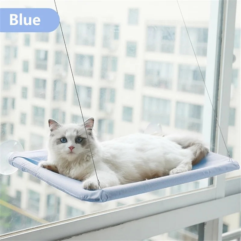 Strong Window Mounted Cat Bed Sunny Seat Nest Scratch Tree Hammock Bed for Cats Supplies Kitten Climbing Frame Pet Accessories