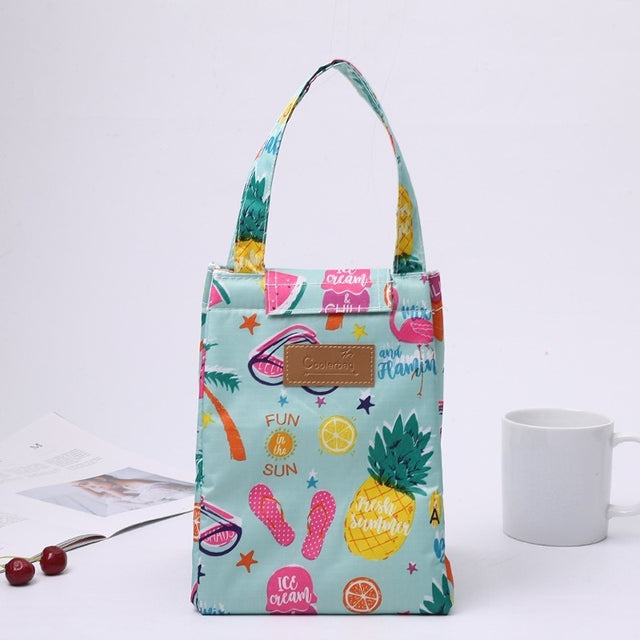Travel or office food refrigerated bag men and women insulation cover to keep warm Oxford lunch bag Women's casual handbag