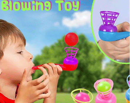 Suspended Ball Kid Blowing Toy