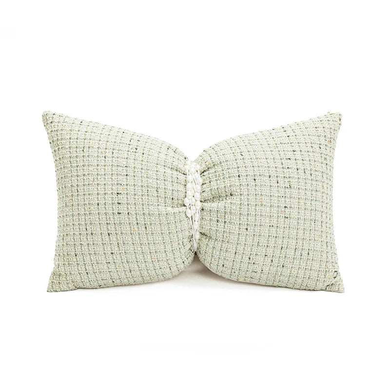 Nordic Green Light Luxury Pillow Cover Decorative Modern Minimalism Pillow Cases Home Living Room Sofa  Bedhead Cushion Covers