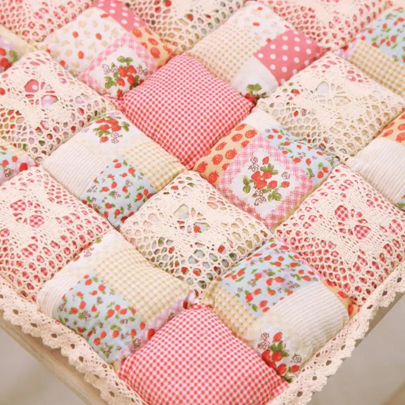 &40X40cm Flower Style Square Cotton Seat Cushion Sofa Car Mat Home Kitchen Chair Sit Pad Mat Pillows Home Decor