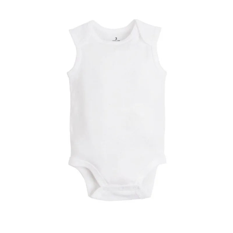 5/10 PCS/LOT Newborn Baby Clothing  summer Baby Boy Girl Clothes 100% Cotton White Kids Infant Bebe Bodysuits & Jumpsuits