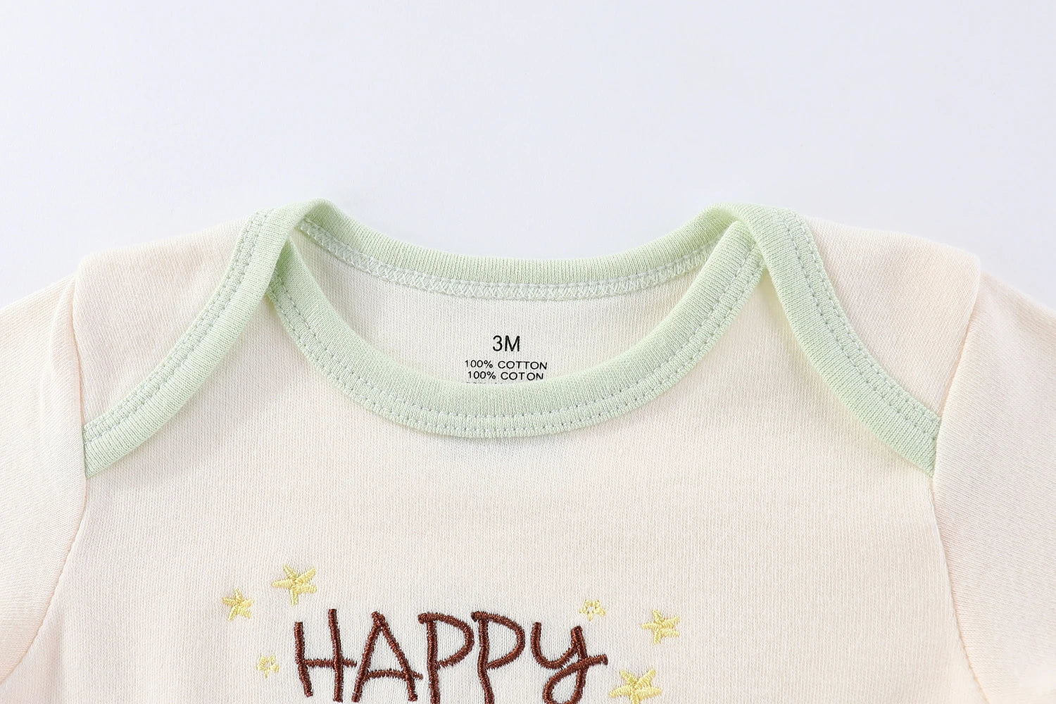 3-Piece Cartoon Newborn Bodysuits 100%Cotton Baby Boy Girl Onesies Short Sleeves Infant Clothes