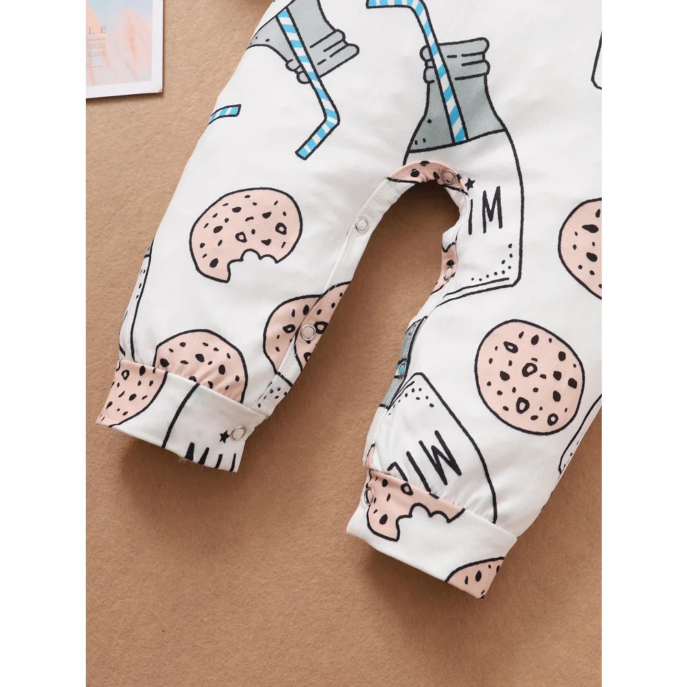 2022 Baby Clothes 0 to 12 Months for Boy and Girl Baby Romper Cotton Cute Bottle Long Sleeve Newborn Baby Boy Clothes Jumpsuit