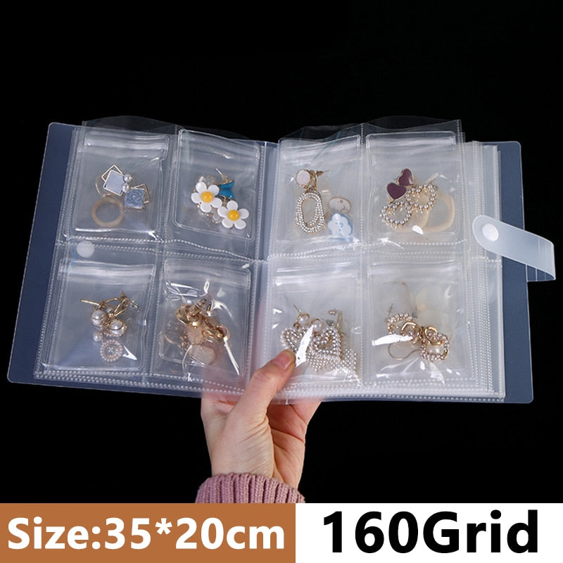 Jewelry Storage Bag Desktop Drawer Organizer Transparent Necklace Bracelet Ring Holder Jewelry Organizer Boxes