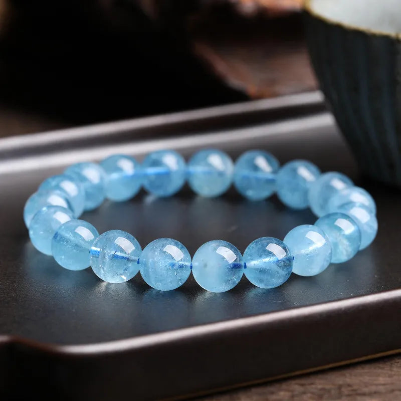 Mood Tracker：Natural Aquamarines Bracelets